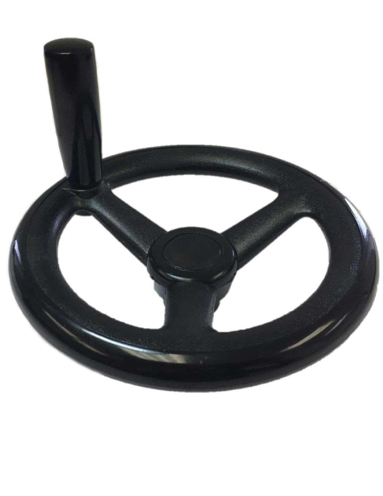 Plastic Three Spoke Offset Handwheel W/ Revolving Handle , Handwheels